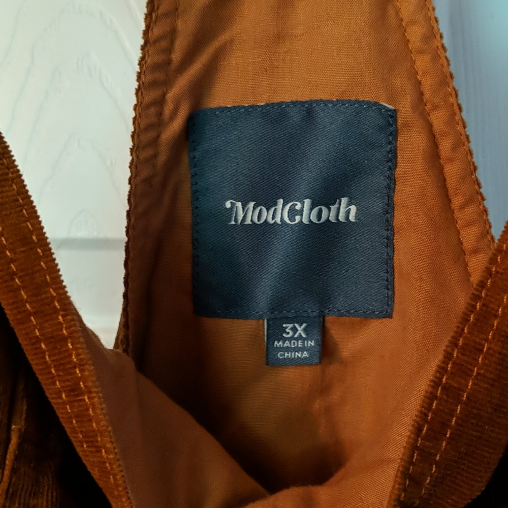Modcloth orange overalls 3x - Picture 5 of 6